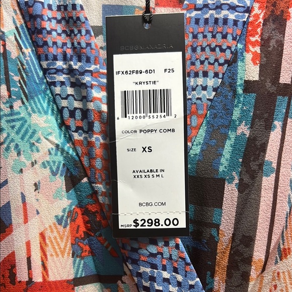 Colorful Abstract Kimono Robe - Picture 3 of 5